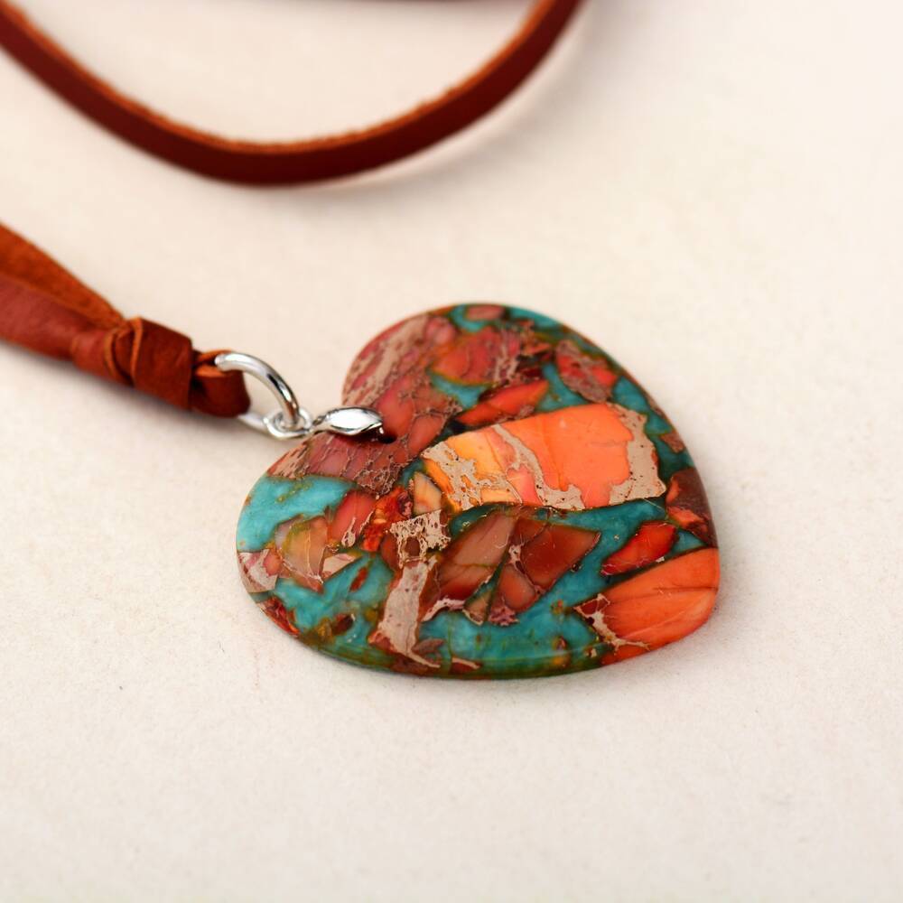 So Much Love Jasper Leather Necklaces-Your Soul Place
