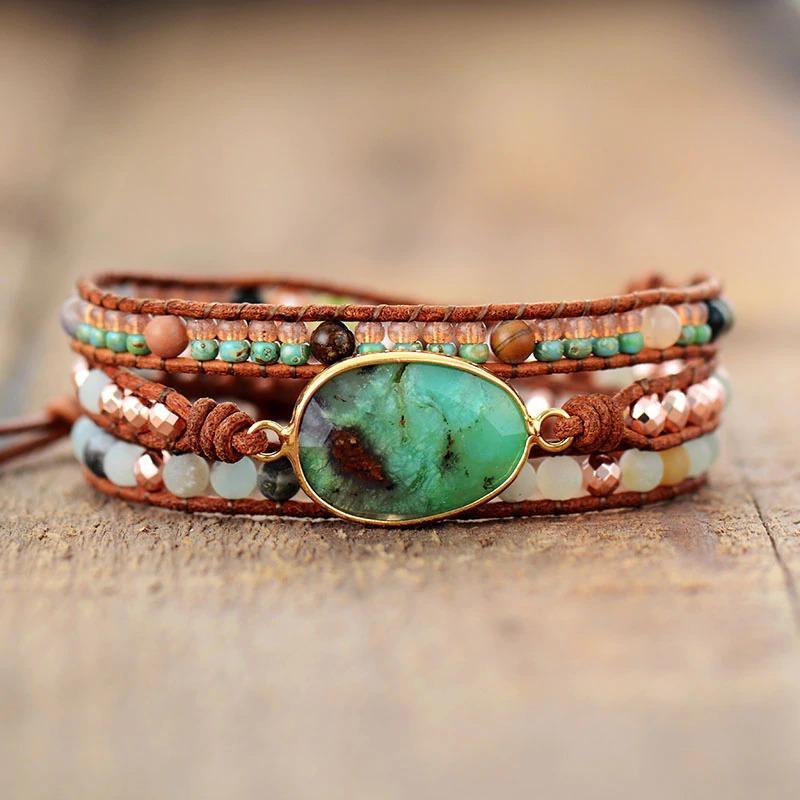 Law of Attraction Jade Wrap Bracelet-Your Soul Place