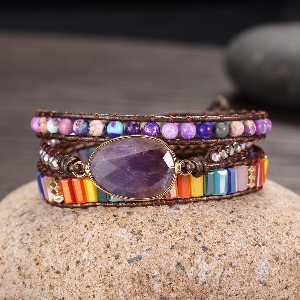 Liberal Amethyst Wrap Bracelet-Your Soul Place