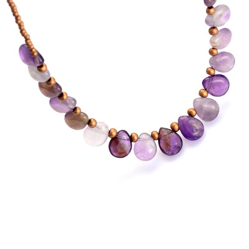 Provence Amethyst Beads Necklace-Your Soul Place