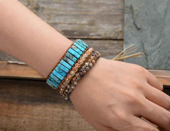 Bohemian Turquoise Tube Bracelet-Your Soul Place