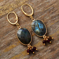 Thumbnail for Northern Nights Labradorite Dangle Earrings-Your Soul Place