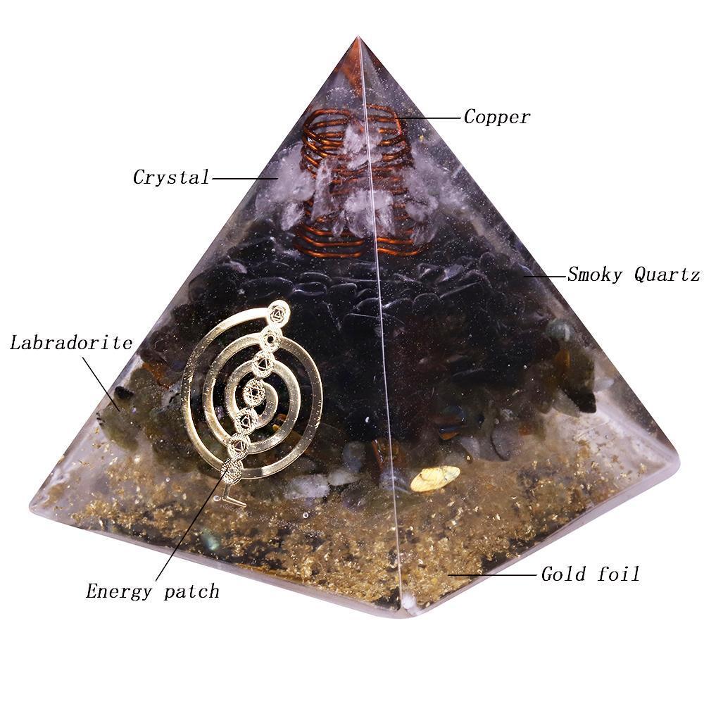Labradorite Repel Evil Spirits Orgonite Pyramid-Your Soul Place