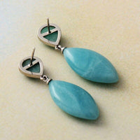 Thumbnail for Snow Queen Amazonite Teardrop Earrings-Your Soul Place