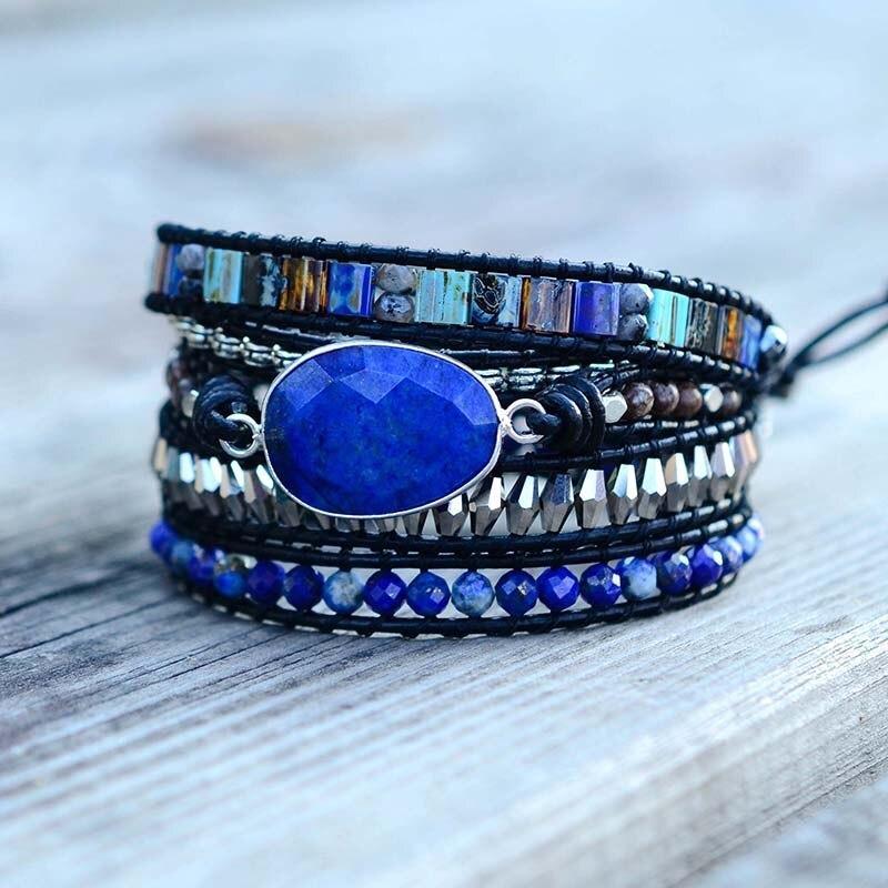 Happiness Lapis Lazuli Bracelet-Your Soul Place