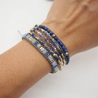 Thumbnail for Purification Lapis Lazuli & Blue Aventurine Wrap Bracelet-Your Soul Place