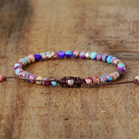 Thumbnail for Tibetan Wisdom Purple and Blue Impression Jasper Friendship Bracelet-Your Soul Place