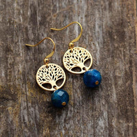 Thumbnail for Tree of Life Heart Apatite Earrings-Your Soul Place