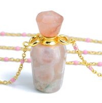 Thumbnail for Deep Memory Rose Quartz Bottle Pendant Necklace-Your Soul Place