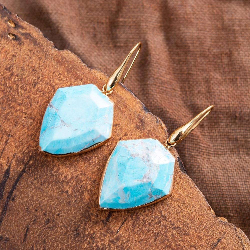 Blue Sky Turquoise Earrings-Your Soul Place