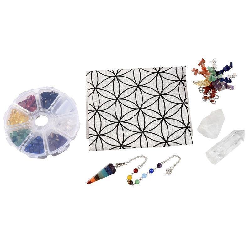 7 Chakra Flower of Life Crystal Grid Kit-Your Soul Place