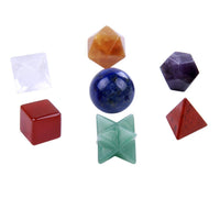 Thumbnail for 7 Chakra Platonic Solids Sacred Geometry Set-Your Soul Place