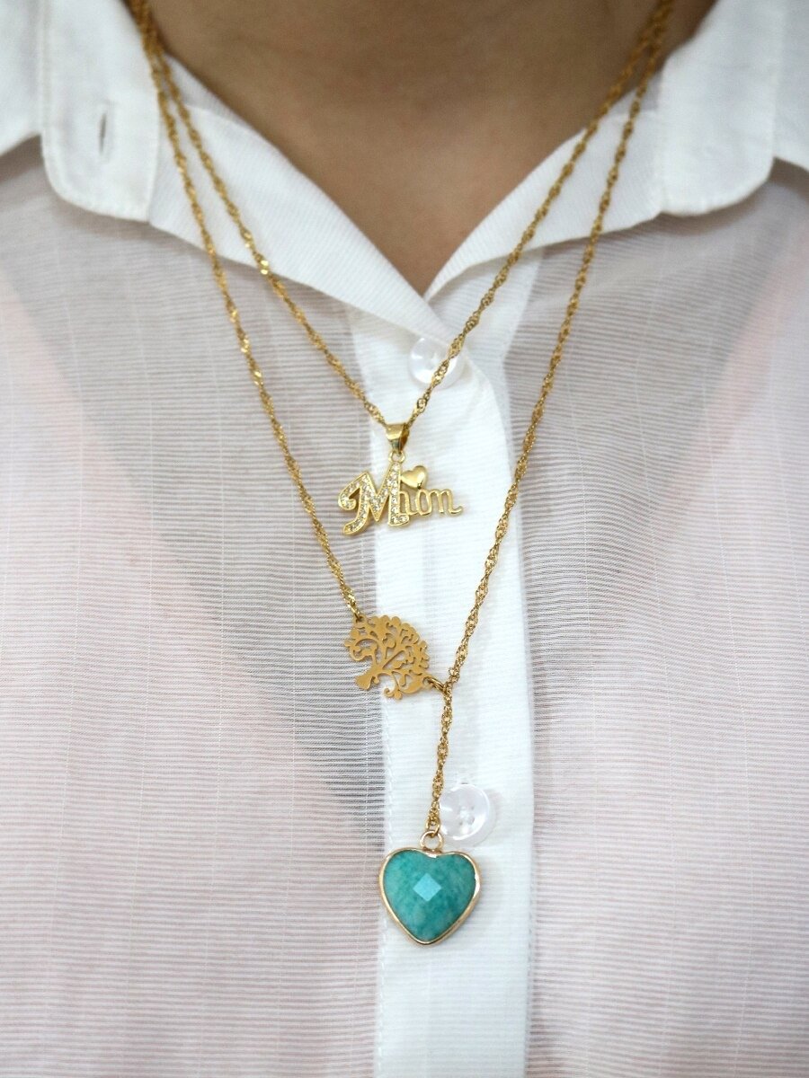 Keep Being A Happy Mom Amazonite Necklace-Your Soul Place
