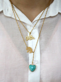 Thumbnail for Keep Being A Happy Mom Amazonite Necklace-Your Soul Place