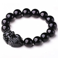 Thumbnail for Feng Shui PIXIU Crystal Natural Stone Lucky Amulet Obsidian Bracelet - Your Soul Place