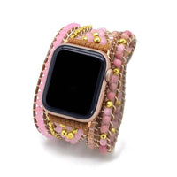 Thumbnail for Primarily Pinks Rose Quartz Apple Watch Strap-Your Soul Place