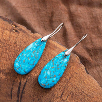 Thumbnail for Small Surprises Turquoise Teardrop Earrings-Your Soul Place