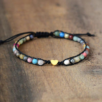 Thumbnail for Heart Of Gold Mixed Stone Bracelet-Your Soul Place