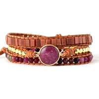 Thumbnail for Natural Goldstone Precious Wrap Bracelet-Your Soul Place