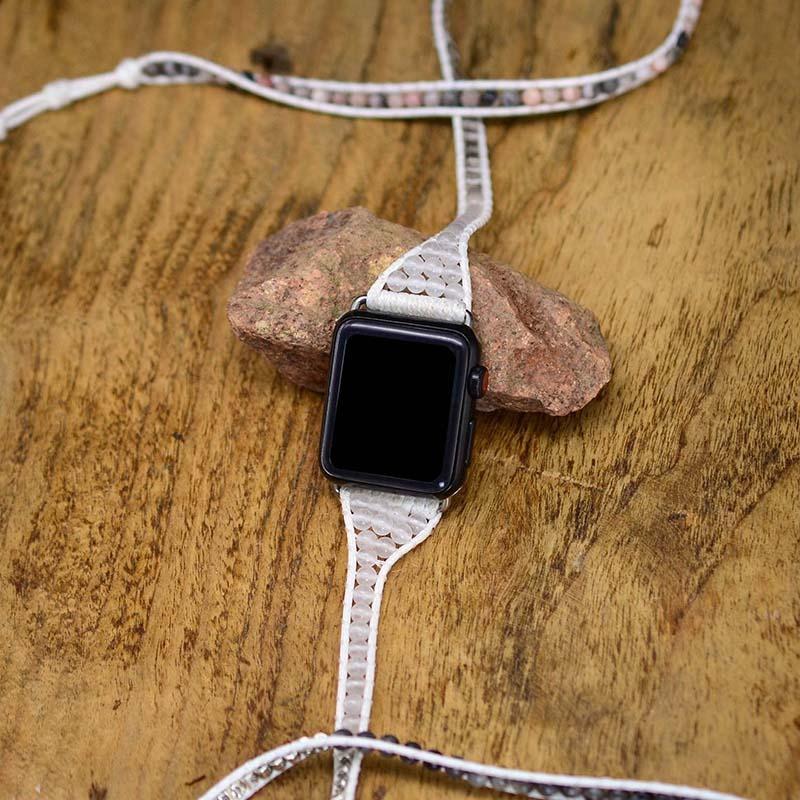 Natural Agate Positive Apple Watch Strap-Your Soul Place