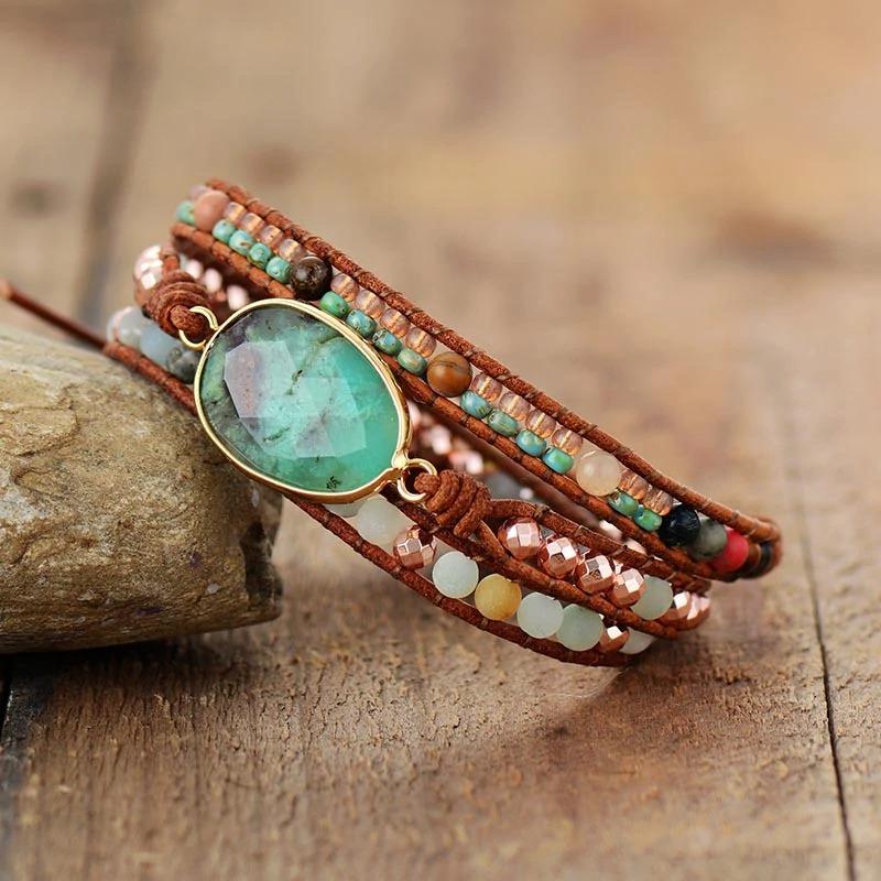 Law of Attraction Jade Wrap Bracelet-Your Soul Place