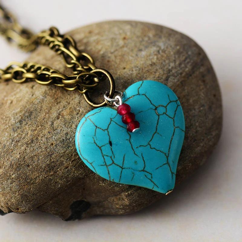 Heart's Journey Turquoise Necklace-Your Soul Place