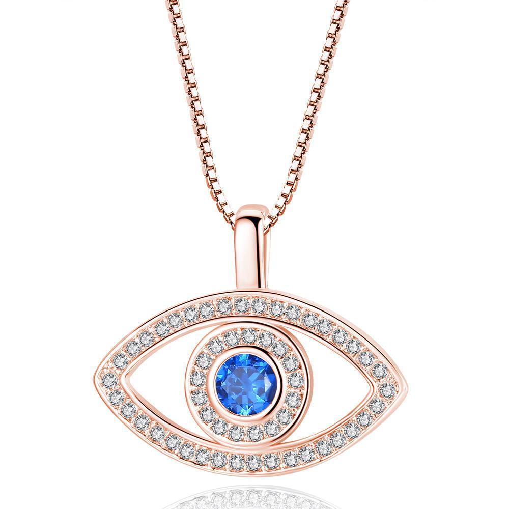 Elegant Evil Eye Crystal Necklace-Your Soul Place