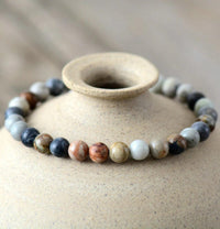 Thumbnail for Natural Jasper Motivation Bracelet-Your Soul Place