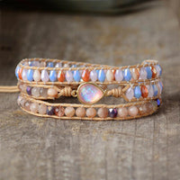 Thumbnail for Natural Abundance Sunstone Opal Handmade Wrap Bracelets-Your Soul Place