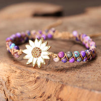 Thumbnail for Everything's Coming Up Daisy Turquoise Bracelet-Your Soul Place