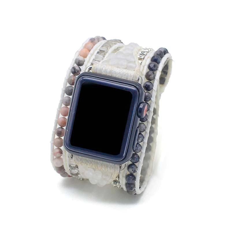 Natural Agate Positive Apple Watch Strap-Your Soul Place