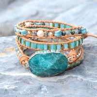 Thumbnail for Spirit of Water Amazonite Wrap Bracelet-Your Soul Place