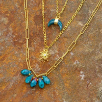 Thumbnail for Sun Moon Star Apatite Necklace-Your Soul Place