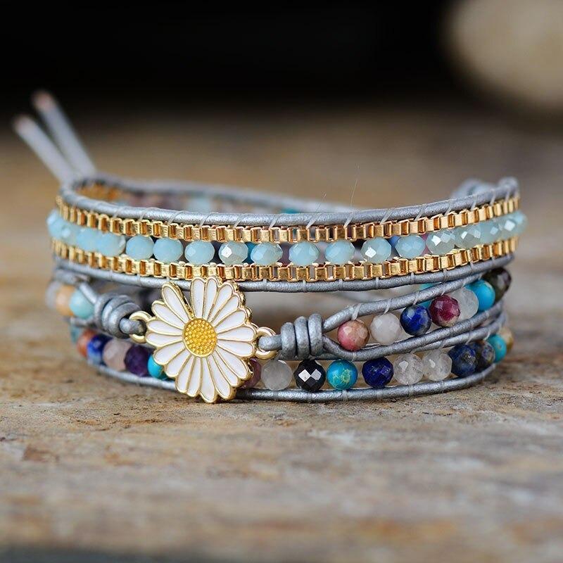 Everything's Coming Up Daisy Wrap Bracelet-Your Soul Place