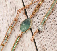 Thumbnail for Cleansing Green Fluorite Wrap Bracelet-Your Soul Place