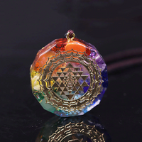Thumbnail for Sacred Sri Yantra Orgonite Chakra Necklace-Your Soul Place