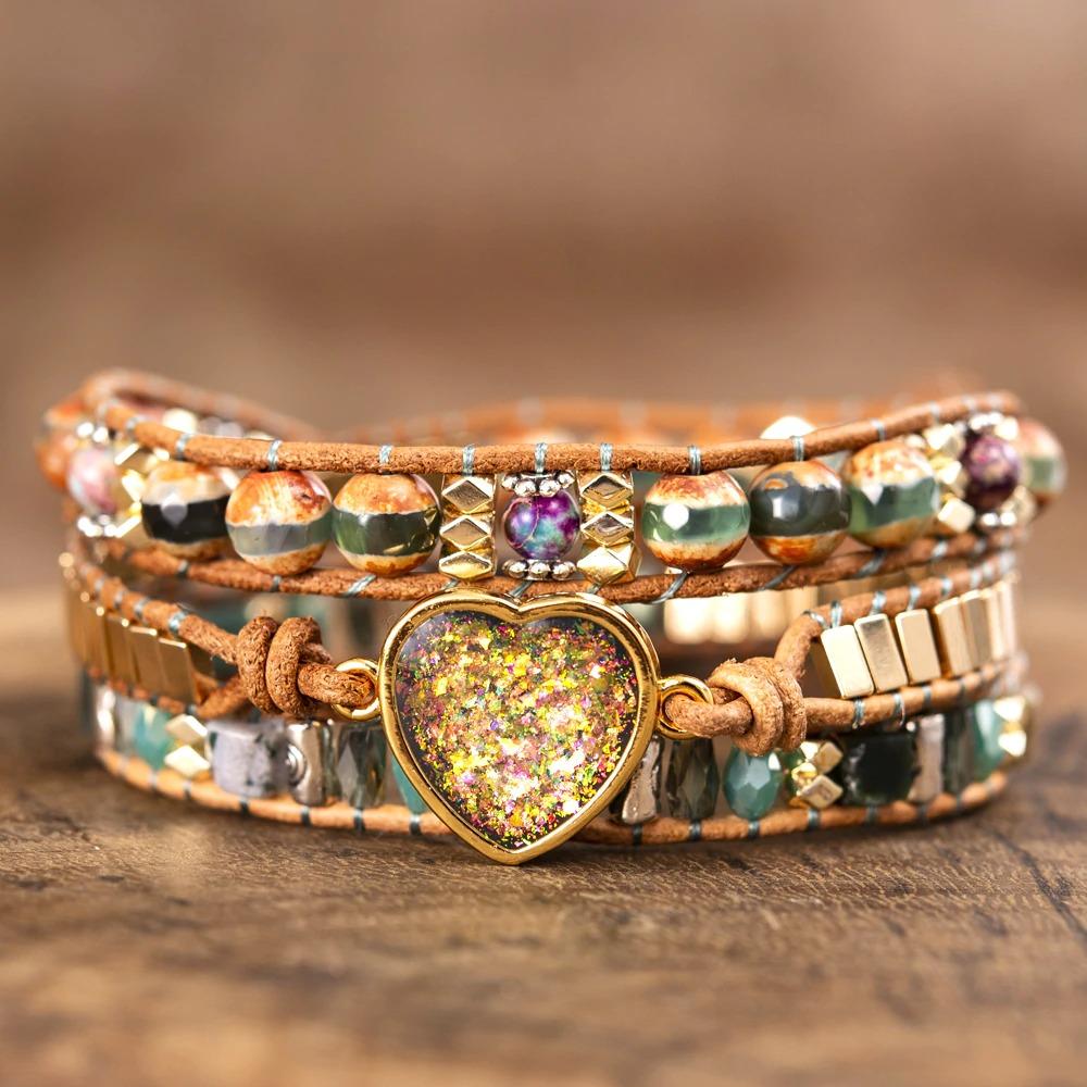 Love Togeter Opal Heart Bracelet-Your Soul Place