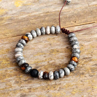 Thumbnail for Tiger Eye and Jasper Belief Bracelet-Your Soul Place