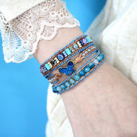 Thumbnail for Winged Butterfly Opal Wrap Bracelet-Your Soul Place