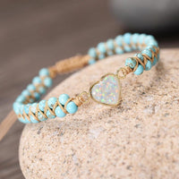 Thumbnail for Love Heart Opal Charm Bracelets-Your Soul Place