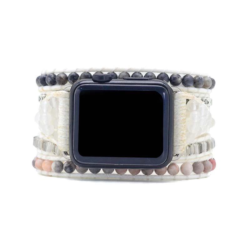 Natural Agate Positive Apple Watch Strap-Your Soul Place