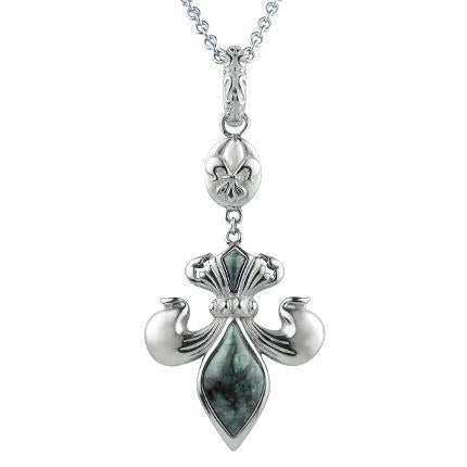 Fleur De Lis Stainless Steel Necklace-Your Soul Place