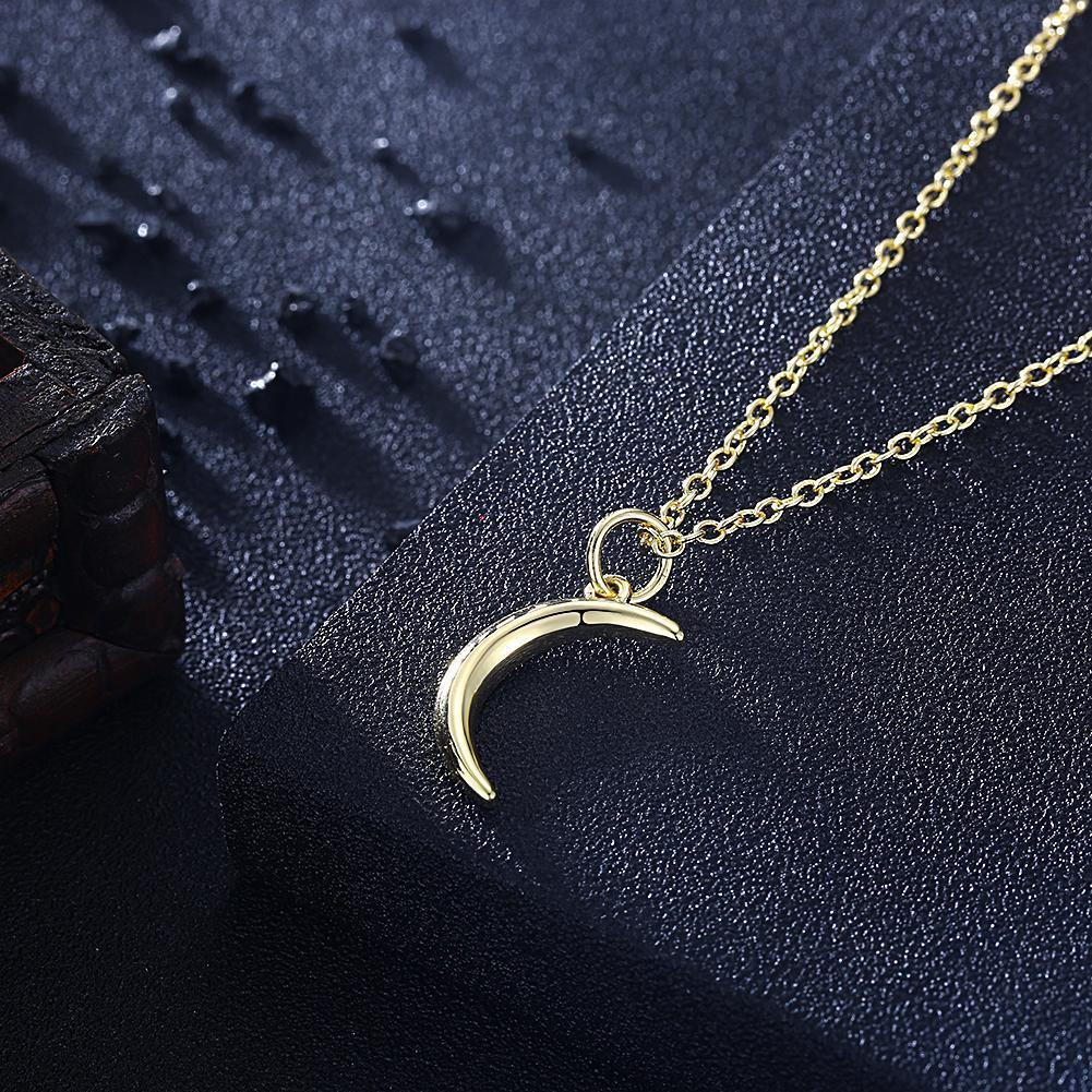 Minimalist Crescent Moon Necklace-Your Soul Place