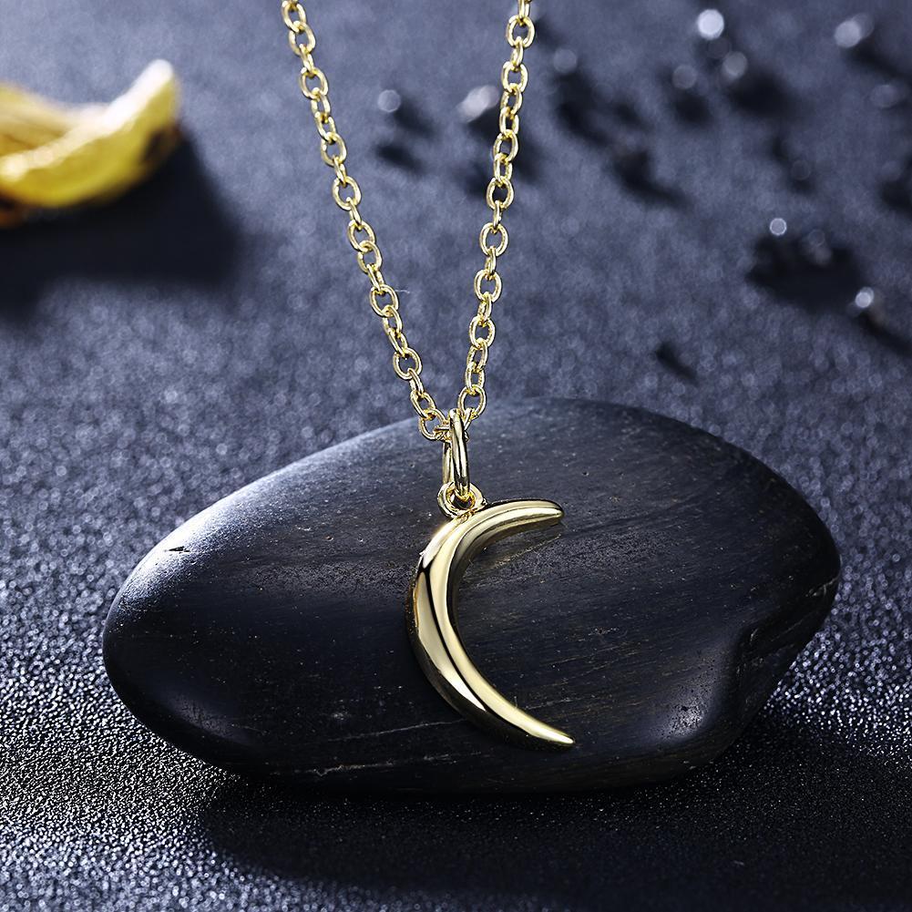 Minimalist Crescent Moon Necklace-Your Soul Place