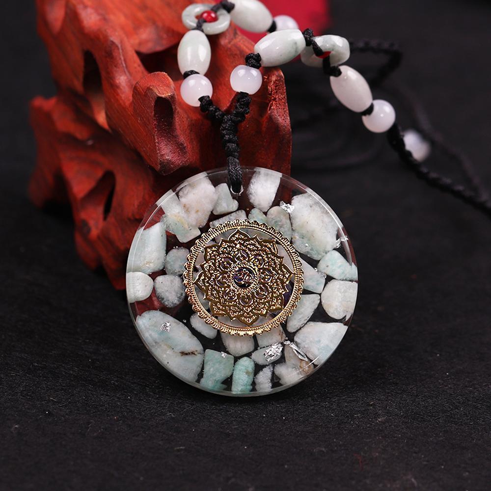 Amazonite Reiki Orgonite Energy Necklace-Your Soul Place