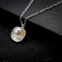 Thumbnail for Seashell Pearl White Gold Necklace-Your Soul Place