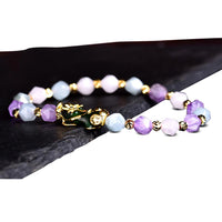 Thumbnail for Wealth Pixiu Charm in Natural Amethyst Bracelet-Your Soul Place