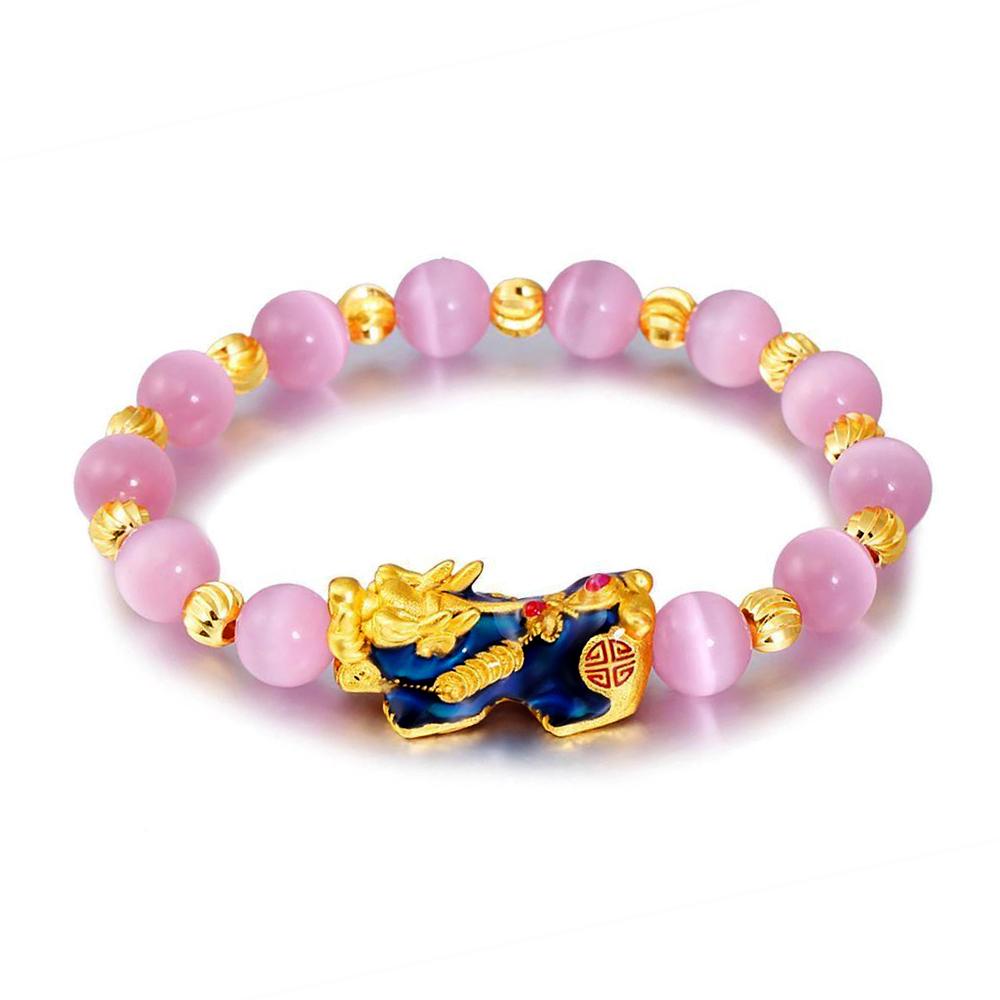 Color Changing Pixiu Cat Eye Lucky Bracelet-Your Soul Place