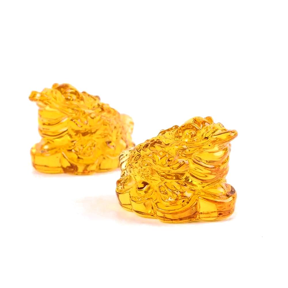 Wealth Citrine Coin Toad Lucky Ornament-Your Soul Place