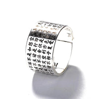 Thumbnail for Buddhist's Wealth & Protection Amulet Scripture Open Ring-Your Soul Place